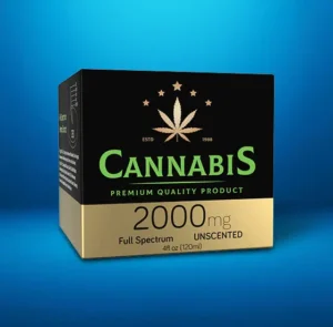 Cannabis Cream Boxes with Gold Foil