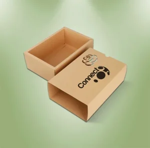Brown Kraft Printed Sleeve Boxes With Double Wall Tray
