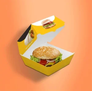 Burgers Boxes With 4 Color Printing