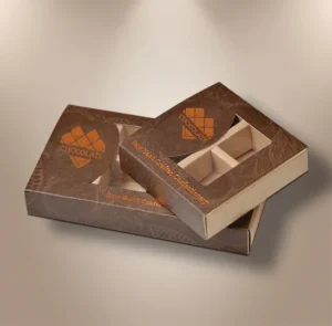 Chocolate Boxes Tray Sleeve With Die Cut Window