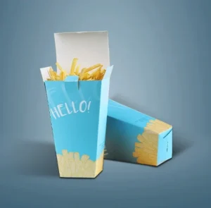 Fries Boxes With Tuck Top With Lock