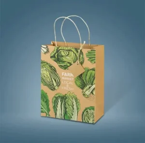 Kraft Paper Bags With 4 Color Printing