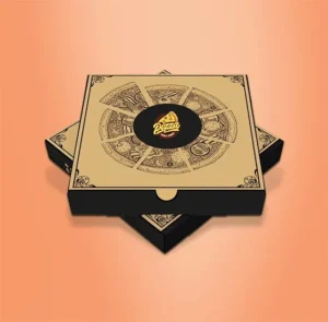 Kraft Pizza Boxes With Black printing