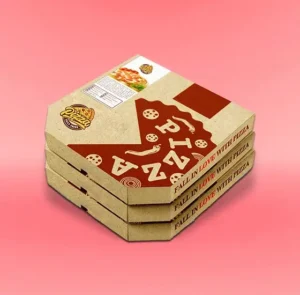 Pizza Boxes With Front Die Cut Finishes