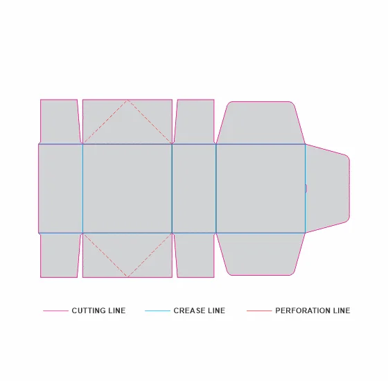 4 Four Corner Tray Tuck Top Template 3