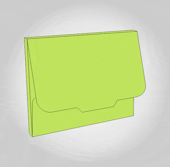 Gusset Folder With Lock Template 1